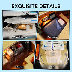 FUNWHOLE La Brisa removable decks allow easy interior viewing and interactive setup.