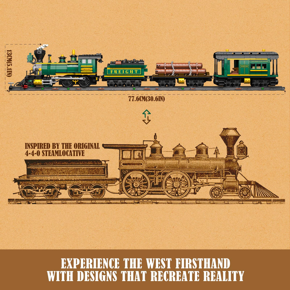 FUNWHOLE western coal car illuminated for dramatic diorama lighting during play.