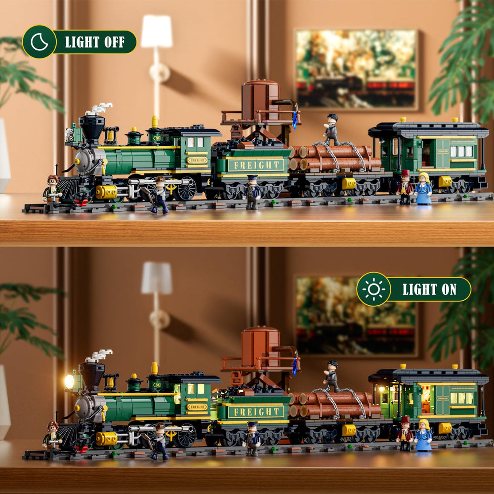 FUNWHOLE western minifigures ensemble brings character-rich storytelling.