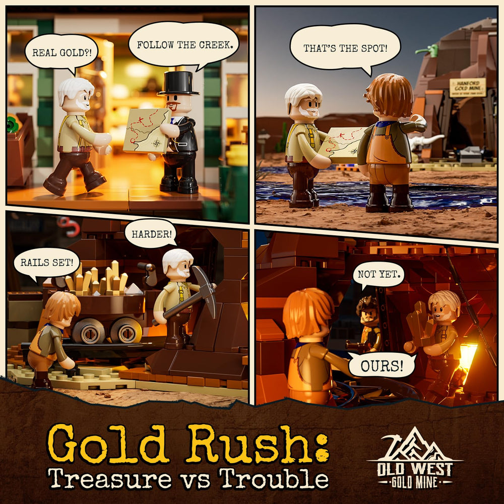 FUNWHOLE minifigures with reversible outfits inspire dynamic scenes