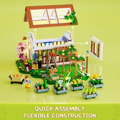 FUNWHOLE wooden frame and vines showcase classic greenhouse charm for collectors