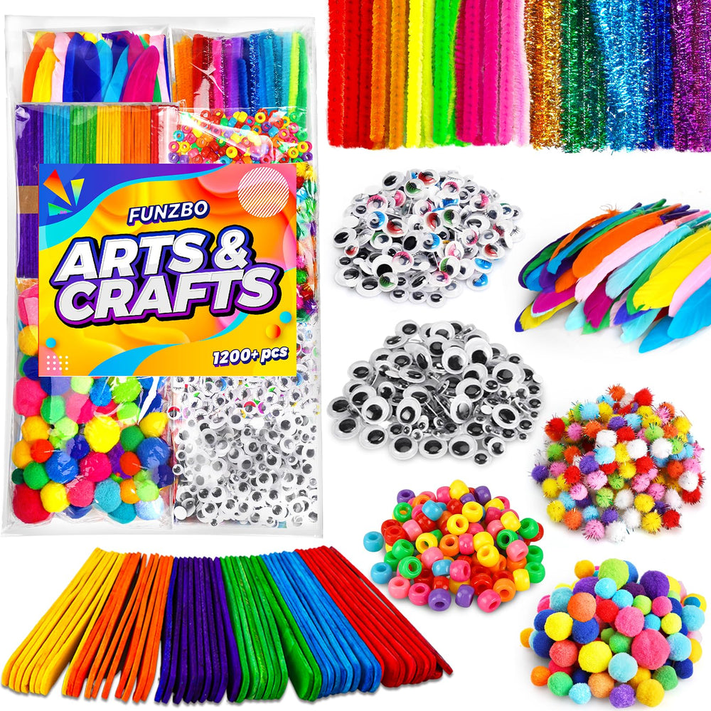 FUNZBO Christmas craft kit with pipe cleaners for creative decoration and hands-on play