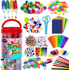 FUNZBO glitter glue sticks for colorful kid crafts and classroom projects