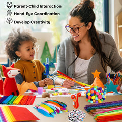 FUNZBO kids crafts kit for ages 4 to 8 promotes hands-on learning