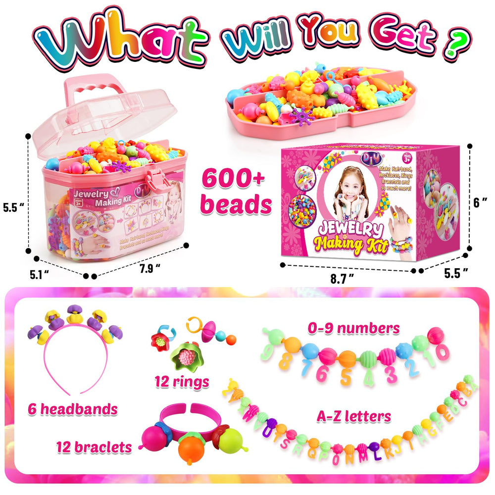 FUNZBO pop beads colorful variety enables endless color combinations for designs.