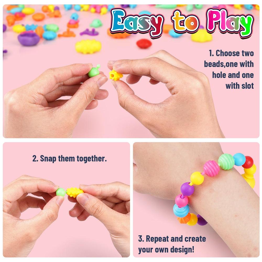 FUNZBO pop beads necklace design demonstrates wearable art possibilities.