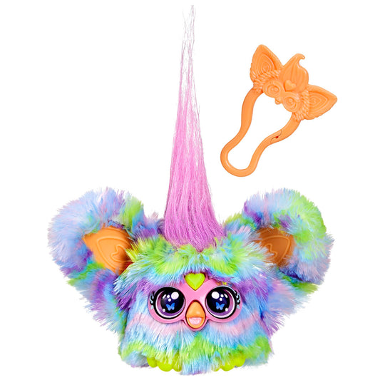Furby Furblets Swee-Dee spring chick closeup with vibrant colors and plush texture