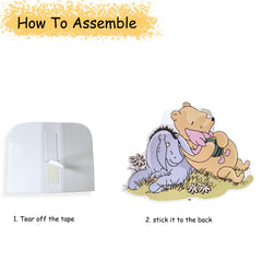 FurPaw woodland creatures decor eight-card set displayed on stands