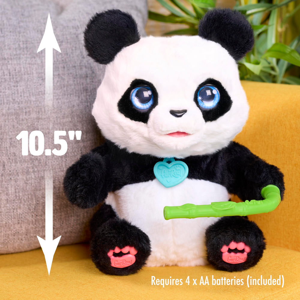 Detail of FurReal Coco pink paw pads showing soft texture for tactile play comfort