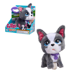 FurReal French Bulldog front view showing plush fur and ready-to-walk appeal
