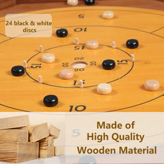 FURUISEN checkers side on board for versatile family games.
