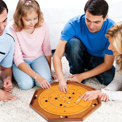 FURUISEN Wooden crokinole finish showcases durable, attractive craftsmanship.