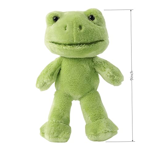 Furvana Green Frog Plush 11-inch mom – larger companion for naps and playtime.