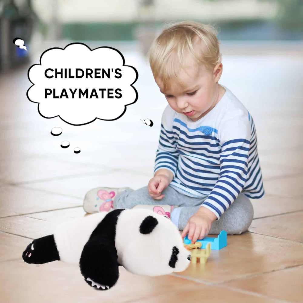 Furvana Plush Panda on display-ready pose invites kids to hug and imagine.