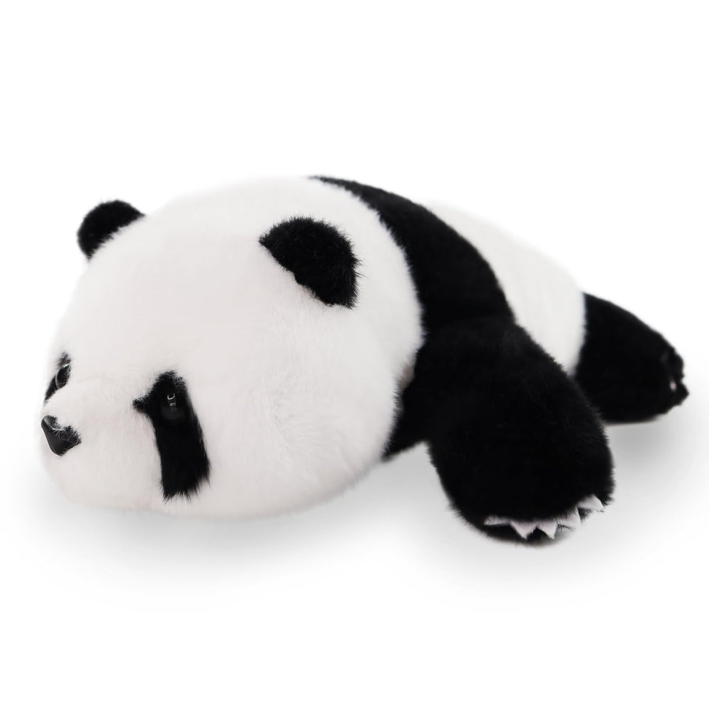 Furvana Plush Panda face close-up highlighting soft fur and lifelike eyes for cuddly charm.