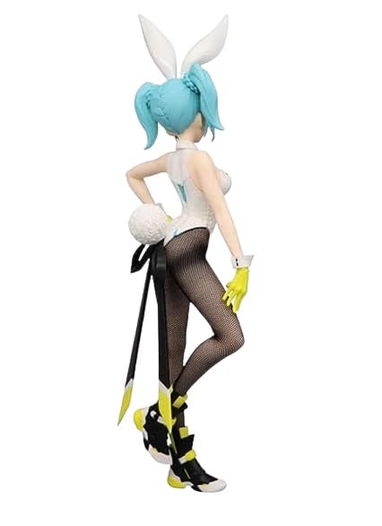 FURYU Hatsune Miku Bicute Bunnies Figure Street Ver dynamic pose adds character to your collection.