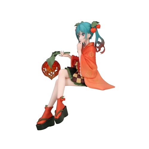 FuRyu Hatsune Miku Noodle Stopper Figure, base detail, includes stand for stable display.
