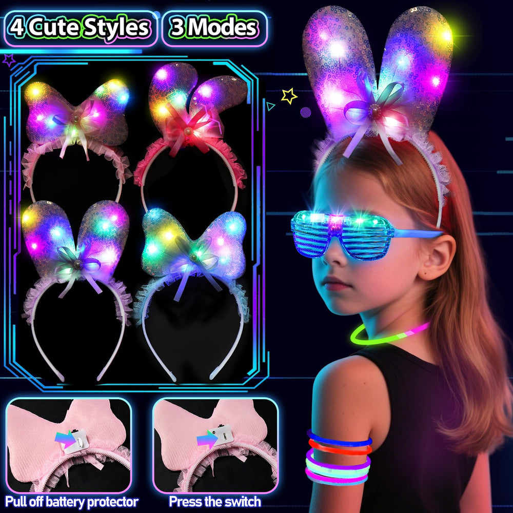 FUSPWEAO DIY glow shapes bundle sparks creative jewelry and decorations