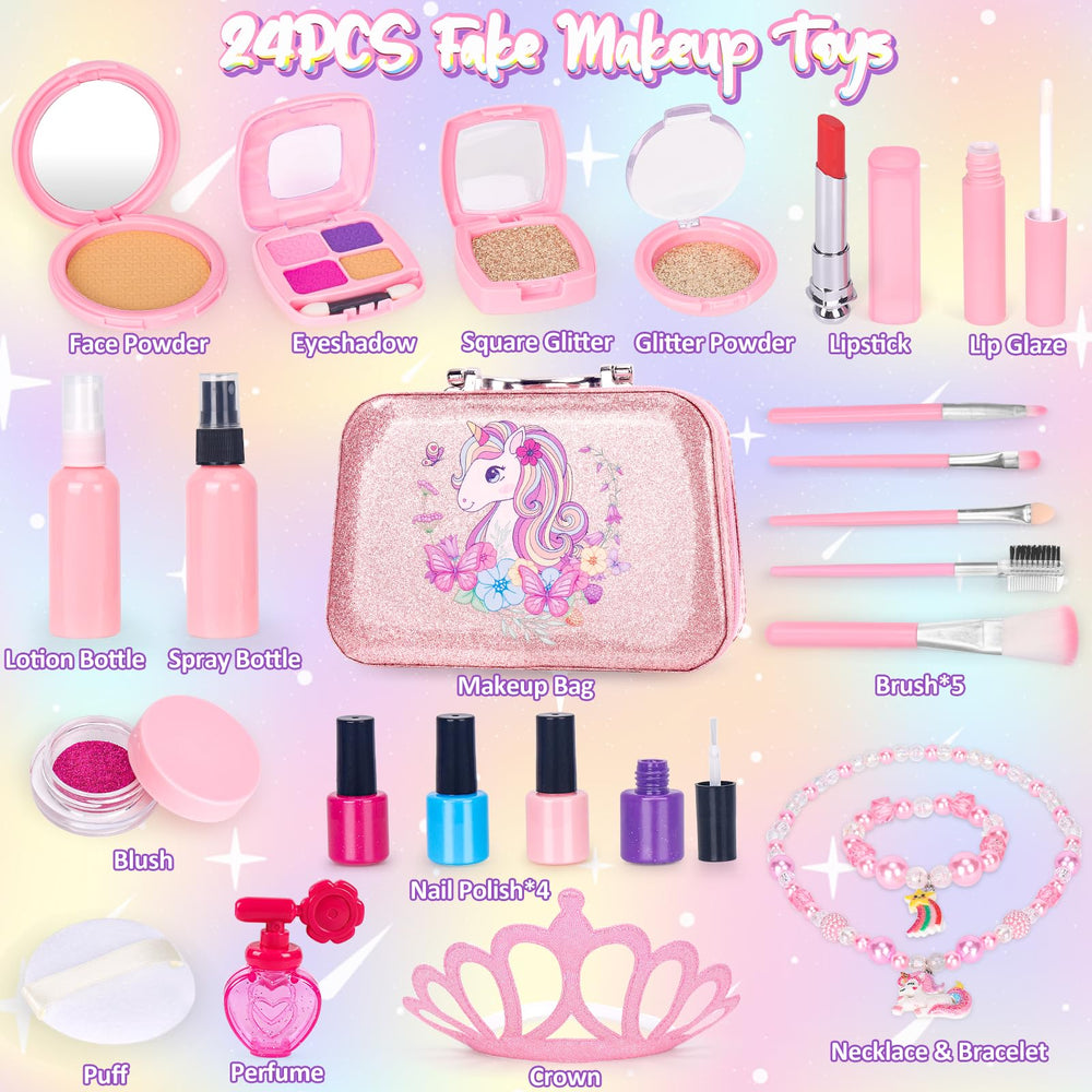 FUSPWEAO jewelry set with unicorn accessories for dressing up and role-play.