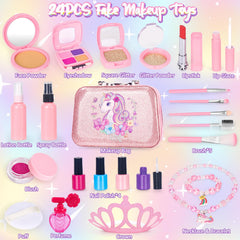 FUSPWEAO jewelry set with unicorn accessories for dressing up and role-play.