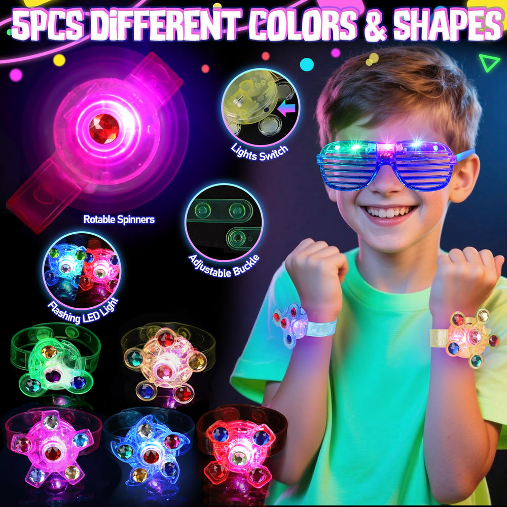 FUSPWEAO LED slingshot lights up outdoor games with secure, kid-friendly design