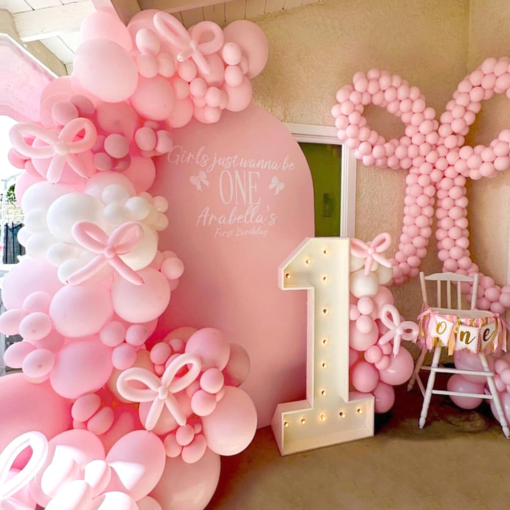 Futureferry closeup pink bow emphasizes charming focal point.