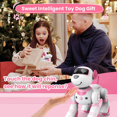 FUUY robot dog toy safe, soft design for gentle interactions.