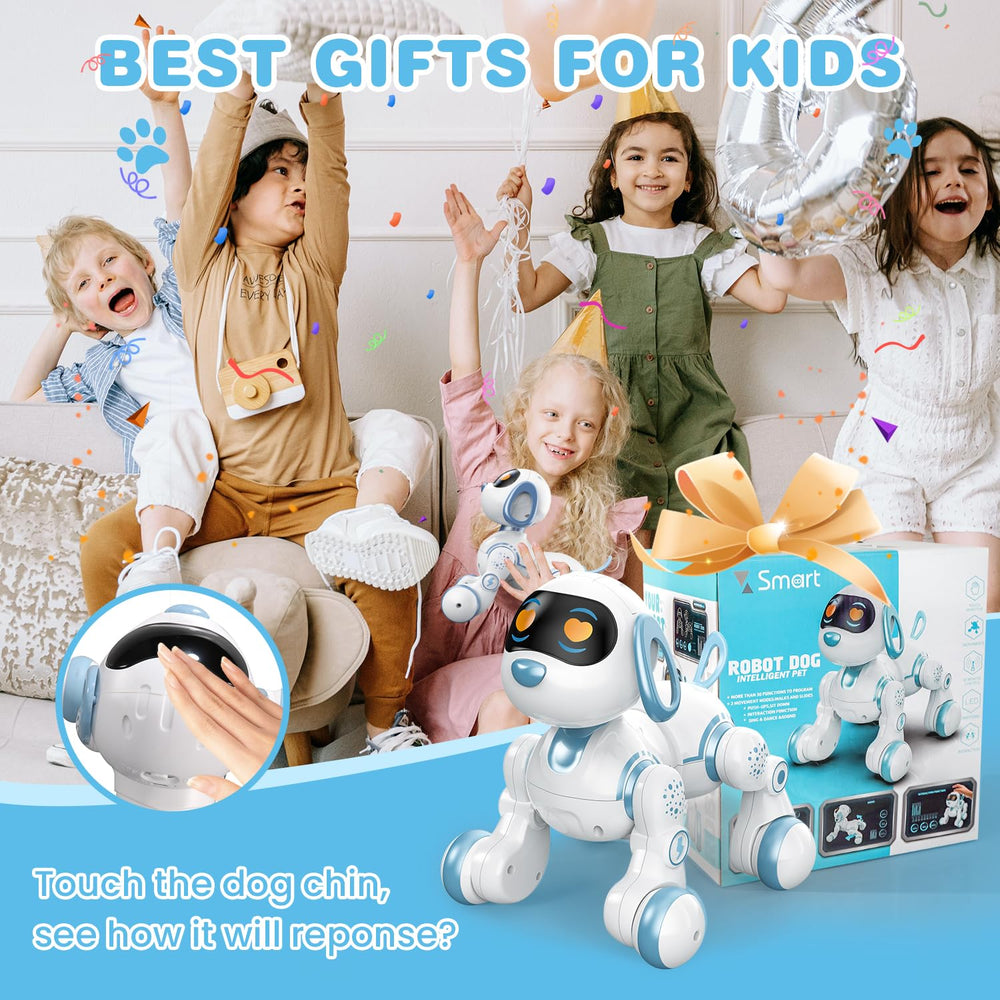 FUUY Robot Dog kid-friendly design suitable for ages 3-7.