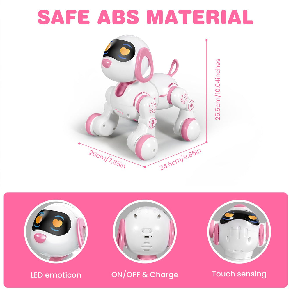FUUY robot dog toy remote programming for customizable actions