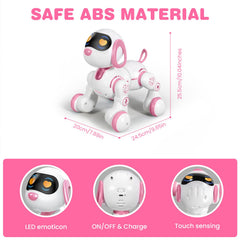 FUUY robot dog toy remote programming for customizable actions