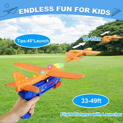 Fuwidvia 3 pack green glider plane designed for safe kid-friendly tosses