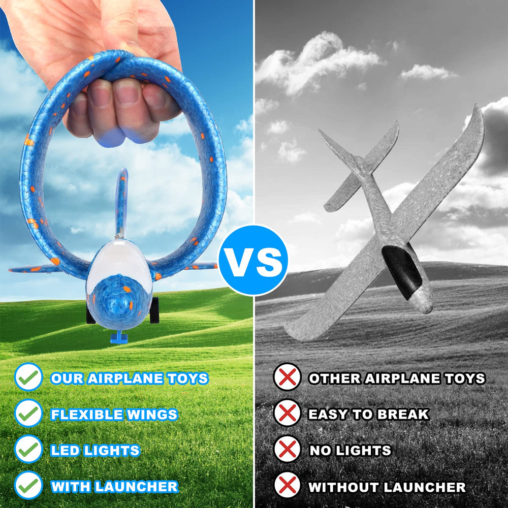 Fuwidvia airplane launcher set enabling easy takeoffs for kids