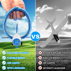 Fuwidvia airplane launcher set enabling easy takeoffs for kids