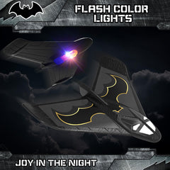 Fuwidvia LED-lit foam airplanes illuminating daytime and night play.