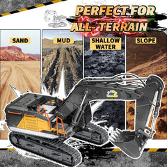 FUYLE 22-channel RC excavator perfect gift for kids and hobbyists.