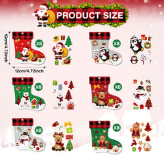 Fuyoooo christmas stockings stickers pack adds bright colors for customization