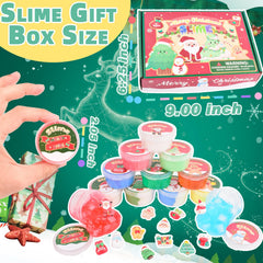 Fuyoudee Christmas Slime Set Butter – silky stretchy texture for creative shaping.