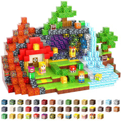 FXLYNAF magnetic blocks with knight-princess theme for imaginative play.