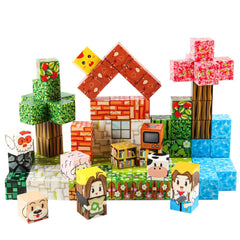 FXZYIXS Magnetic Blocks cubes-0-8-inch-size demonstrates compact, kid-friendly construction.