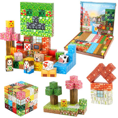 FXZYIXS Magnetic Blocks waterfall layout inspires dynamic landscape designs.