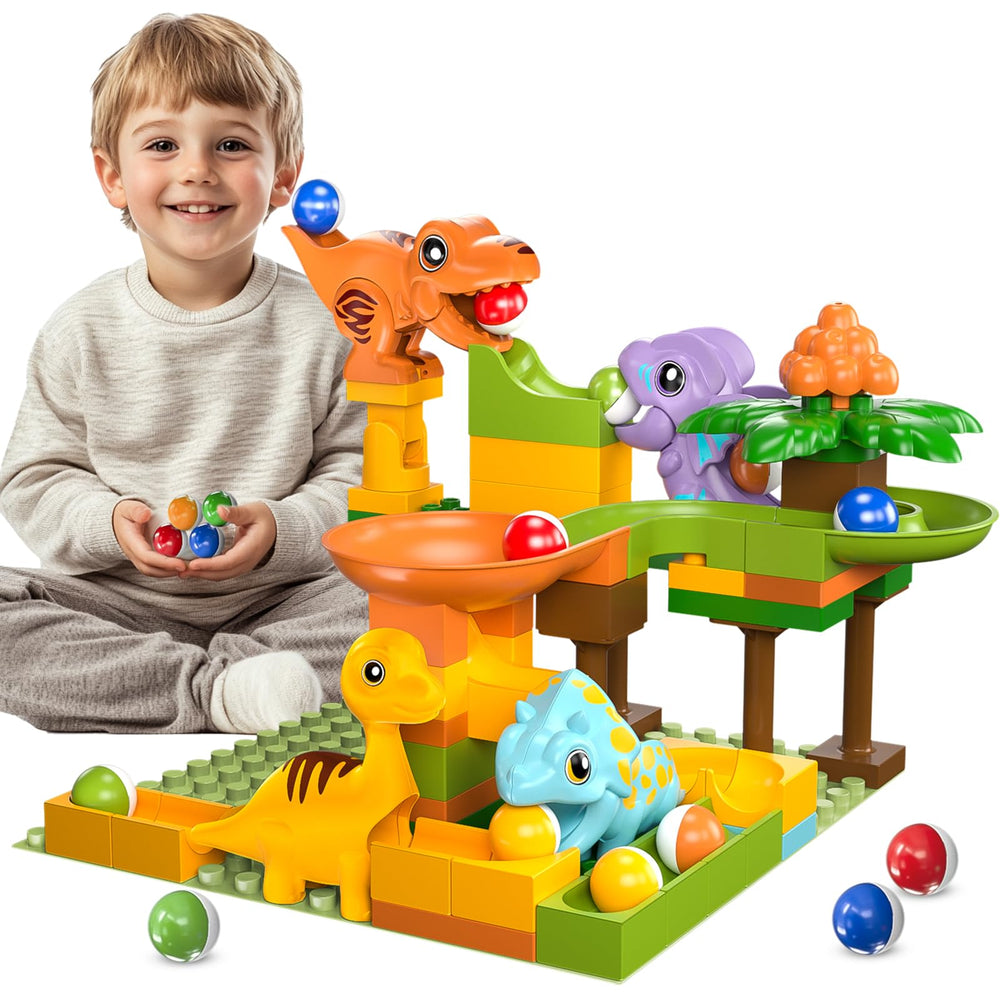 Fygurso dinosaur marble runs team sparks imagination during hands-on play
