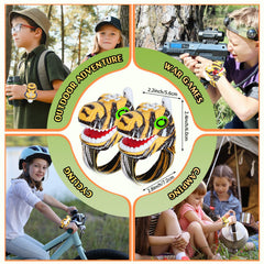 Kids using Fygurso walkie-talkies during outdoor adventures for practical communication.