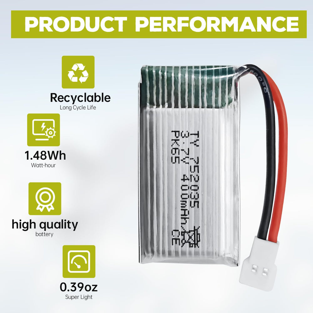 Fytoo durable construction of 3.7V 400mAh battery for SYMA H98