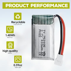 Fytoo durable construction of 3.7V 400mAh battery for SYMA H98