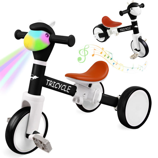 FZHZZ toddler tricycle front interface lights boost interactive playtime.
