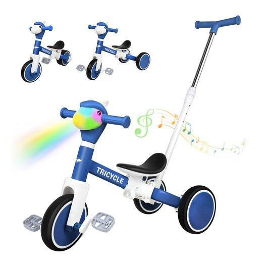 FZHZZ Tricycle 5-stage growth partner for evolving toddler rides.