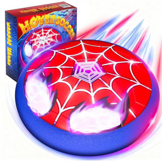 Fzlirou light-up hover soccer ball with glowing web pattern for action indoors.
