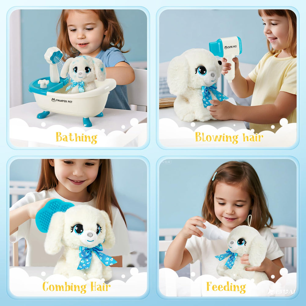 G.C Paint-Wash-Recolor included accessories promote imaginative care routines.