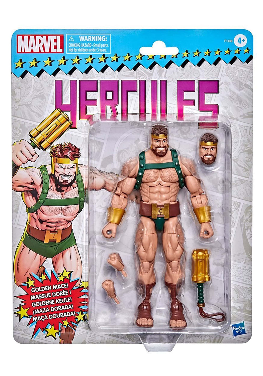 G.I. Joe Hercules 6-inch articulation points allow expressive action poses.