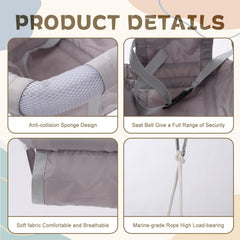 G TALECO GEAR indoor-outdoor baby swing suitable for living rooms and patios.